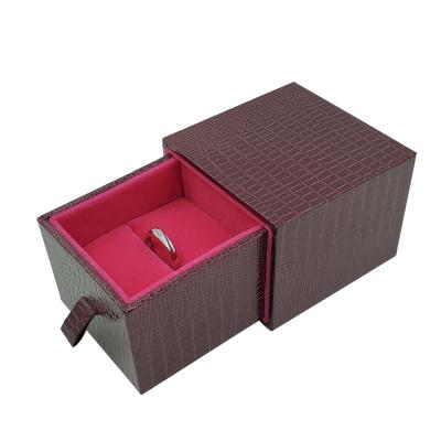 China Deployment of & High End Custom Logo Luxury Vintage Jewelry Ring Packaging Gift Packaging Drawer Box for sale