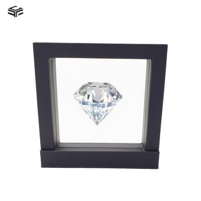 China Custom 3D Recyclable Memory Window Frame Gift Transparent Shade Floating Jewelry Box for sale