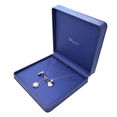 China Wholesale Luxury Fashionable PU Necklace Jewelry Display Packaging Box Customized With Free Logo for sale