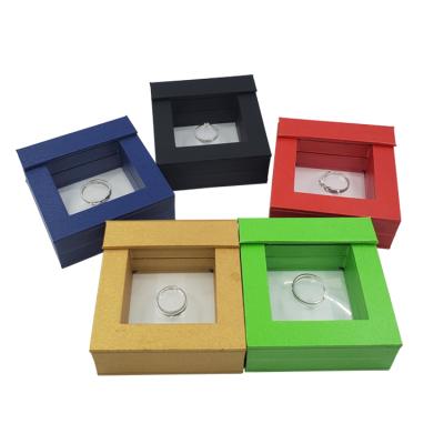 China Displaying& Transparent Packaging Plastic 3D Film Hanging Gift Box Display Jewelry Box for sale