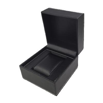 China Leather PU Best Gift Box 115*115*85 mm Black Autolinie Leather Watch Box for sale