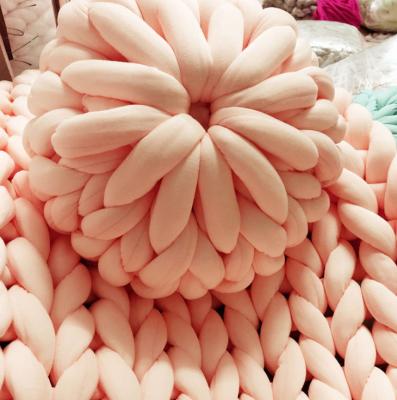 China Hot Sale Folded Chunky Blanket Handmade Customized Large Chunky Knit Luxury Throw Blanket for sale