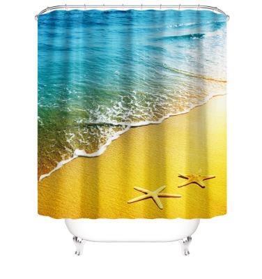 China i@home Sustainable Ware Modern Polyester Shower Curtains For 3d Bathroom for sale