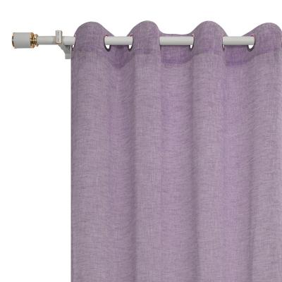 China i@home Ready Made Sheer Canvas Optical Grommet Window Curtain For Living Room for sale