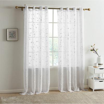 China i@home White Optic Linen Bedroom Window Curtains Living Gormmet for sale