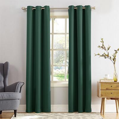 China i@home Blackout Block Cheapest Green Hotel Light Curtains Window Decoration Blackout Curtain for sale