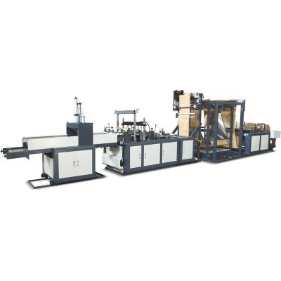 China Garment Shops Nonwoven T Shirt Bag Making Machine Nonwoven Flat Bag Making Machine Stringing Bag Making Machine for sale