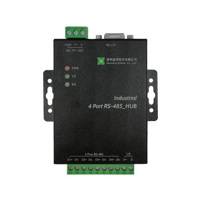 China Photo-isolated optical isolation RS232/RS485/TTL hard industrial hub/splitter/repeater, supports RS-485 nodes for sale