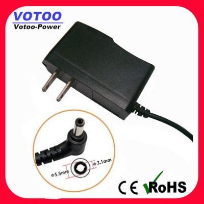 China Wall Plug AC DC Power Adapter 1A 110v - 220v Over Voltage Protection for sale