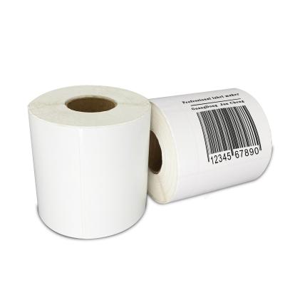 China Heat Sensitive Self Adhesive Logistics Printed A6 Roll Heat Sensitive Paper Shipping Label Express Waybill Sticker en venta