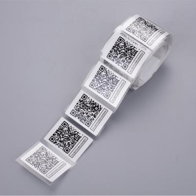 Cina Custom Barcode Vinyl Sealing Hologram Waterproof Adhesive Printing QR Code Label Sticker in vendita