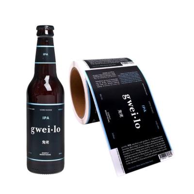 中国 Custom Logo Beverage Red Wine Bottle Label Wine Bottle Sticker Labels Waterproof Professional Factory Supply 販売のため