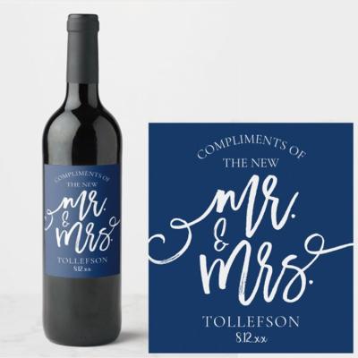 China New Arrival Waterproof Hot Product Self Adhesive Custom Wine Labels Red Wine Bottle Sticker Labels Te koop