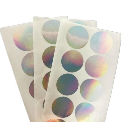 China Factory Anticounterfeit Professional Design Custom Logo Laser Paper Stickers Hologram Anticounterfeit Label for sale