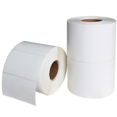 China White Blank Barcode Drop Shipping Factory 100*100mm Delivery Updraft Marks Rolls for sale