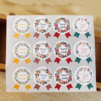 China Hot-sale Waterproof Sealing Gift Thank You Paper Waterproof Thank You Sticker Label for sale