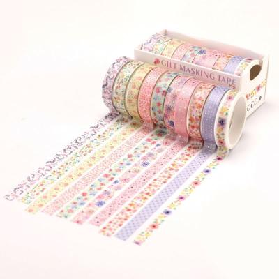 Cina Free Sample Waterproof Washi Tape Sticker Die Cut Vinyl Kawaii Decoration Masking Printed Foil Washi Tape in vendita