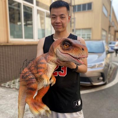 China Hand Puppet Support MCS-Realistic Silicone Baby Dinosaur For Sale for sale