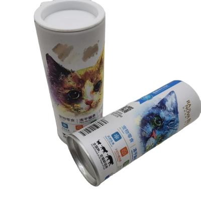 China Handmade Custom Cardboard Paper Tube Kraft Paper Tube For Animal Food Packaging for sale