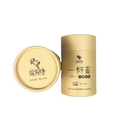 China Handmade Kraft Paper Tea Custom Design Food Grade Paper Tube Packing Packaging for sale