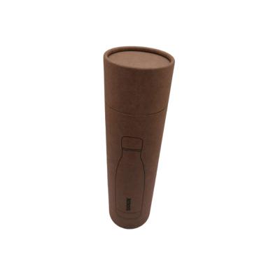 China Recyclable Water Bottle Paper Tube Kraft Airtight Paper Tube Packaging Can With Paper Lid for sale