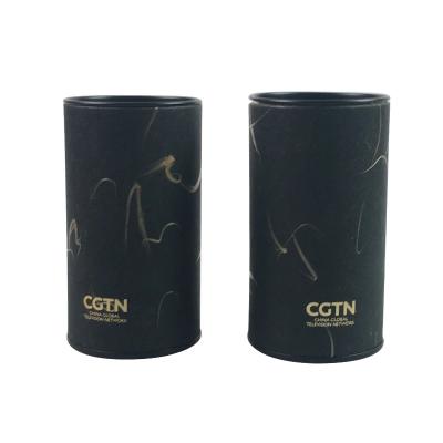 China New Products Recyclable Tea Tinplate Cover For Container Craft Paper Tube Packaging With Plug Lid for sale