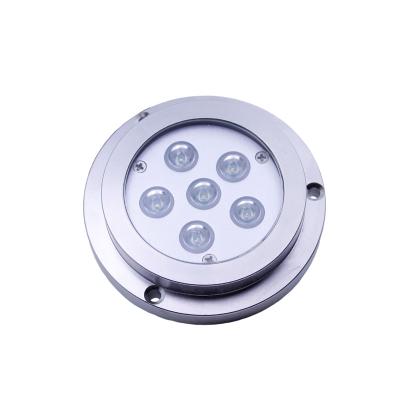 China Blue Waterproof Submersible Marine Cool Round Ip68 RGB Bright Outdoor Sea Boat Led Underwater Light for sale