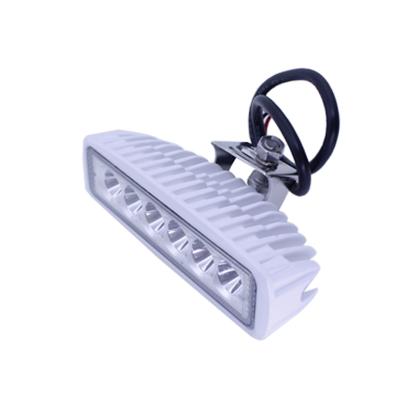 China 12V 18W Aluminum LED Double Color Spreader Marine Cube Light Blue White Lights for sale