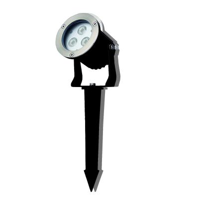 China Garden Spike Light for Outdoor Garden Spike Light Landscape Black LED Spot Light 9W 12W 3000K RGBW 12V 120V for sale