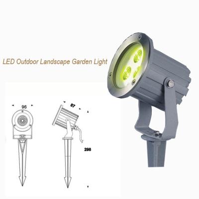 China Hot Selling LANDSCAPE 3W ip67 led outdoor light garden lamp rgb spike led garden lamp post for sale