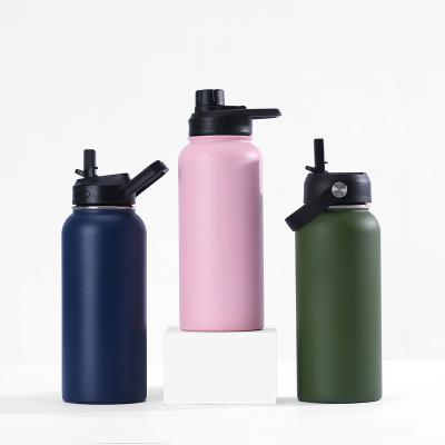 China PORTABLE 24 oz 32 oz 40 oz double wall vacuum insulated stainless steel water bottle volume with custom logo à venda