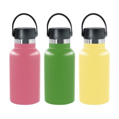 China Sustainable Custom Standard Logo Standard Mouth Double Wall Stainless Steel Water Bottle With Lid en venta