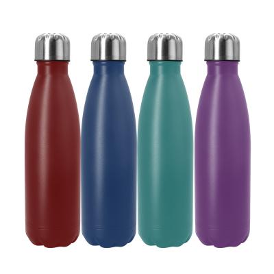 Chine Custom Sustainable 500ml Eco Friendly Insulated Vacuum Wall Cola Shape Stainless Steel Water Bottle Double Volume à vendre