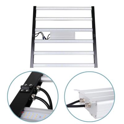 China Newest VEG+BLOOM+COB 100-240VAC Hydroponic Greenhouse 6 Bars 420W 630W 840W 1050W Mega Hydroponic Plus 650W Full Spectrum LED Grow Light Bar for sale