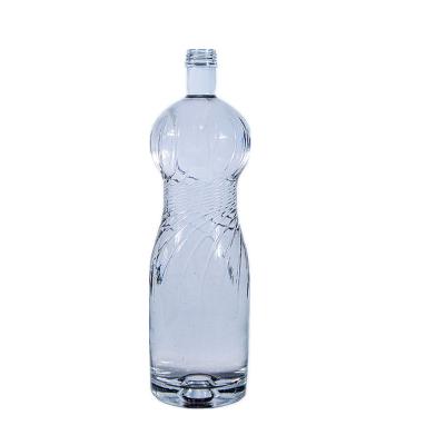 China High Quality Clear White Beverage Whiskey Brandy 750ml Single Bottle Glass For Wine for sale