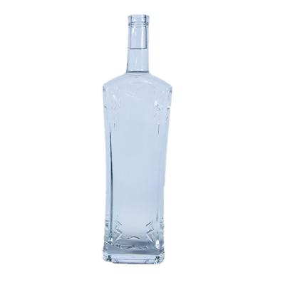 China Beverage liquor flint whiskey/vodka glass bottles for sale glass whiskey bottles with lid vodka glass bottles for sale