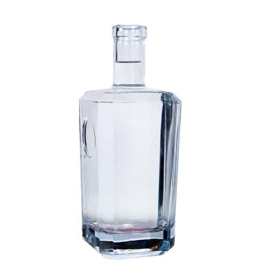 China Wholesale 700ml Beverage Empty Wine Glass Bottle With Vodka Glass Jars Wholesale Ralph Whiskey Vodka 700ml Bottle Liquor Bottle - Roun Purchase for sale