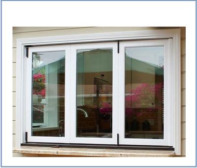 China North America style aluminum folding doors and windows designs / aluminum folding window for sale