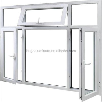 China Frame Folding Aluminum Tempered Glass Window for sale