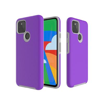 China 2 in 1 2020 Latest Design Shield Standby Mobile Phone Dropping Cover For Google Pixel 4a 5G Case for sale