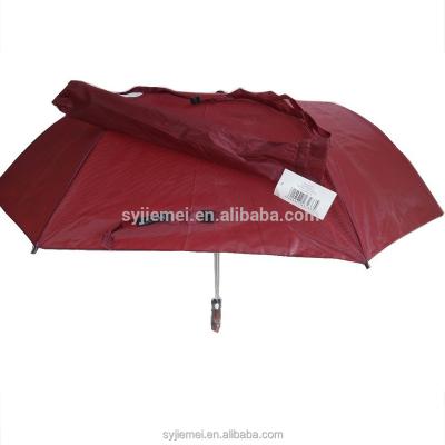 China Polyester 27 Inch 2 Fold Umbrella UV Coating Inside Golf Umbrella for sale