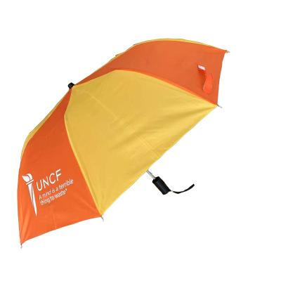 China Good Quality Modern Custom 21 Inch 2 Fold Automatic Umbrella For Adults With Logo Print for sale