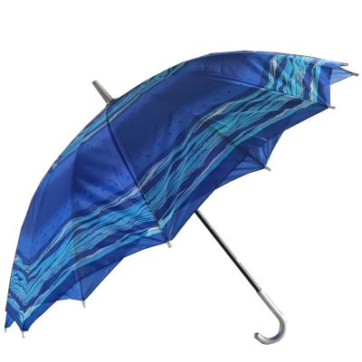 China 23 Inch Sunflower Transitional Heat Transfer Printing Double Layers Upright Umbrella for sale