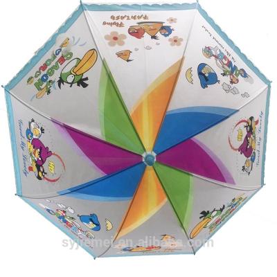 China PVC Printing Transparent Design Umbrella PVC Kids Umbrella for sale