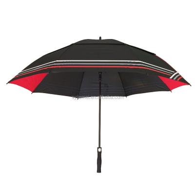 China High Quality Double Layer 30inch*8k Automatic Open Golf Umbrella Straight Umbrella for sale