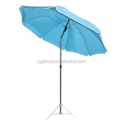 China Large Size Minimalist Beach Umbrella With Tilt Outdoor Garden Umbrella for sale