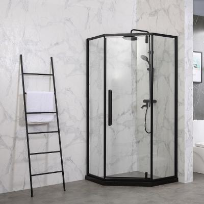 China 2021 New Product High Quality Corner Diamond Frame Modern Style Tilot Shower Room Modern KL-B004 for sale