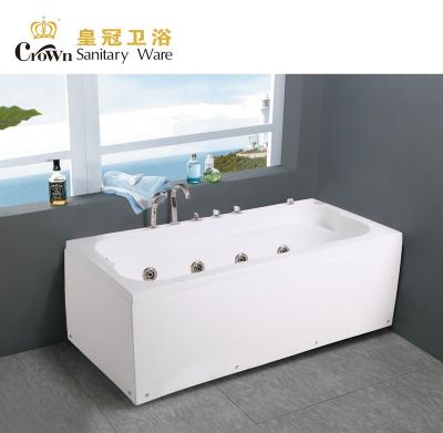 China Skirt Rectangle Bath Double Side Jug (Straight Skirt) With Massage Spa High-heeled Shoes Tub HG-8816 for sale