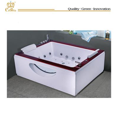 China High quality portable massage bathtub, spa hot tub, rectangular plastic bathtub for adult for sale