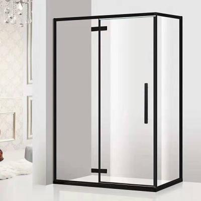 China Model HG-3622 Hot Sale 304 Stainless Steel Rectangle Modern Black Swivel Shower Enclosure for sale